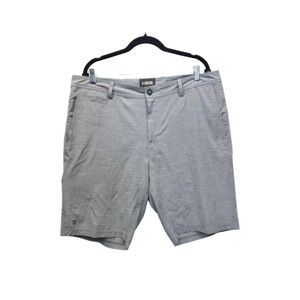 Linksoul‎ Golf Shorts Men's Size 38 Gray Lightweight Logo Shorts Casual 9"